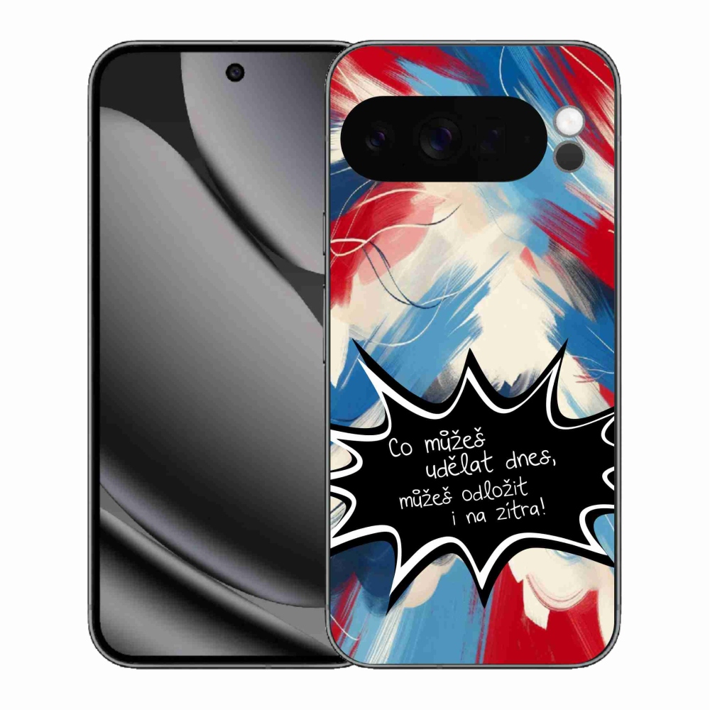 Gelový kryt mmCase na Google Pixel 10 Pro XL - vtipný text 9 černé pozadí
