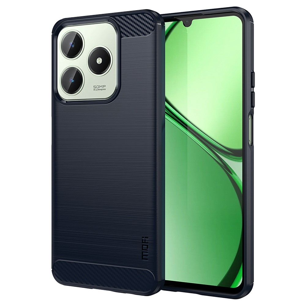 Carbon odolný gelový obal na Realme C61/C63 - modrý