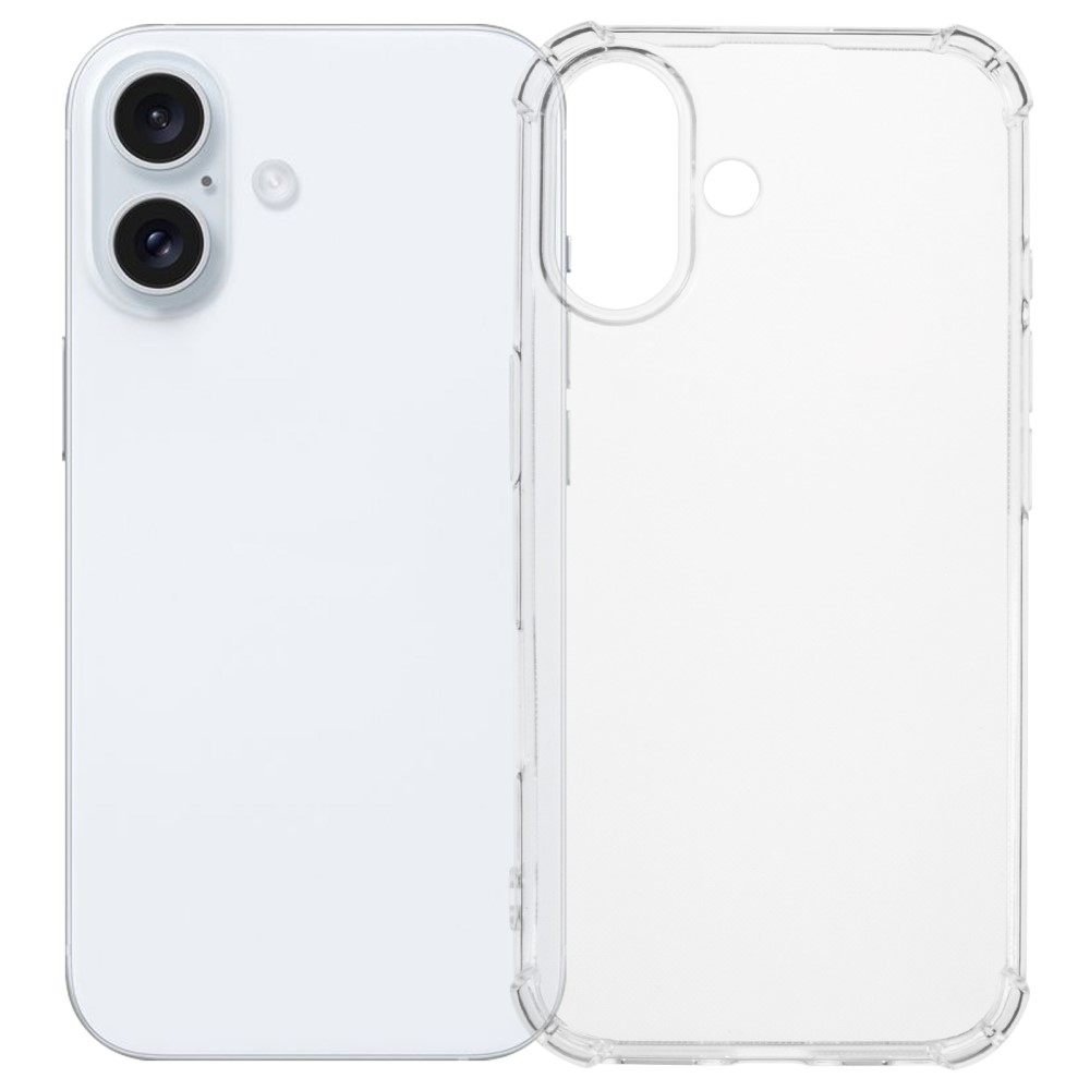 Průhledný gelový obal se zesílenými rohy na iPhone 16