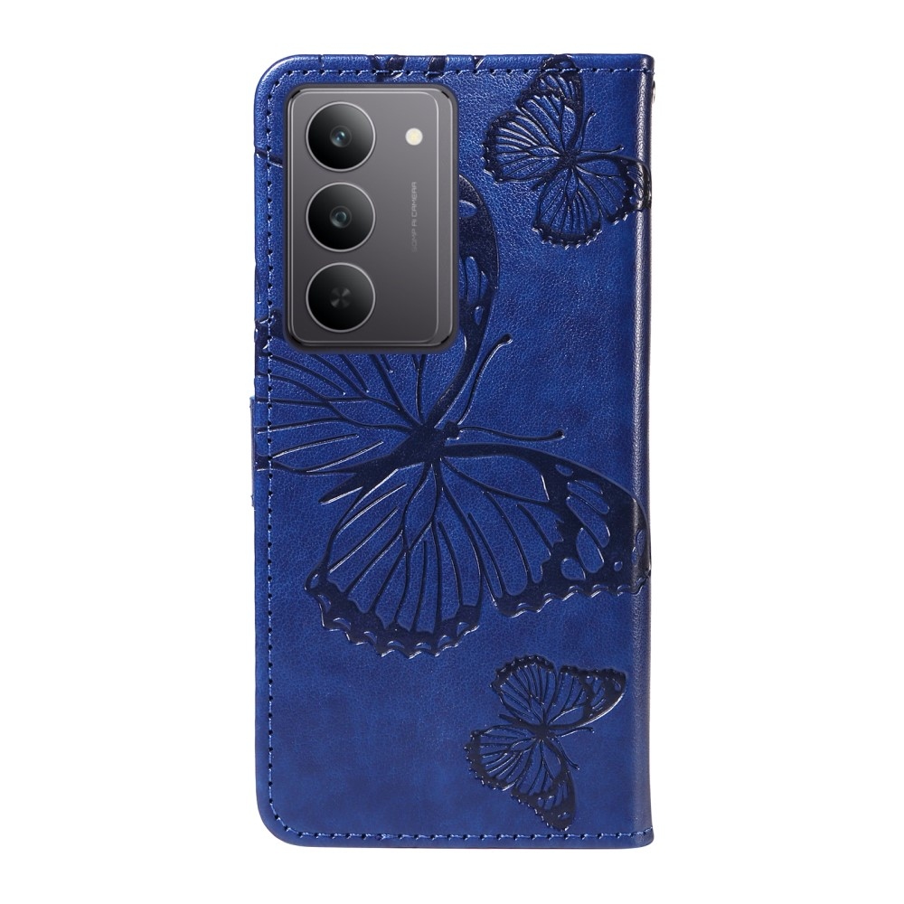 Big Butterfly knížkové pouzdro na Realme C75 - modré