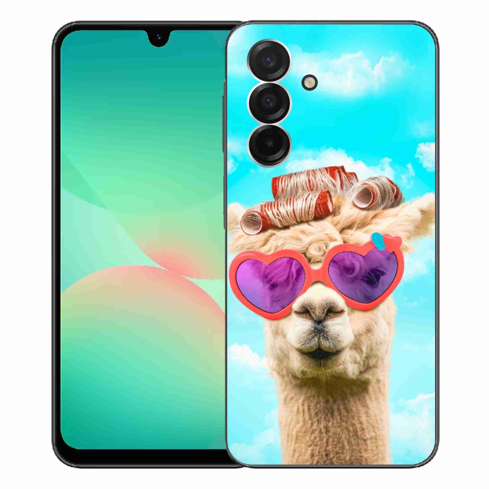 Gelový kryt mmCase na Samsung Galaxy A26 5G - lama s brýlemi