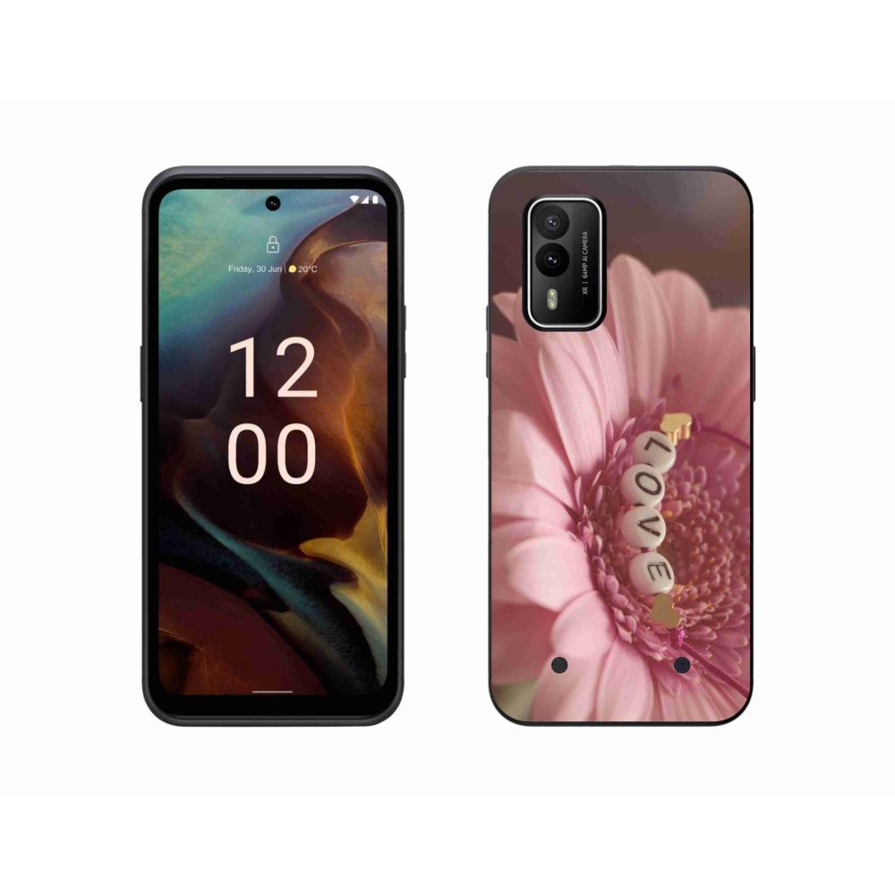 Gelový kryt mmCase na Nokia XR21 - přívěsek love
