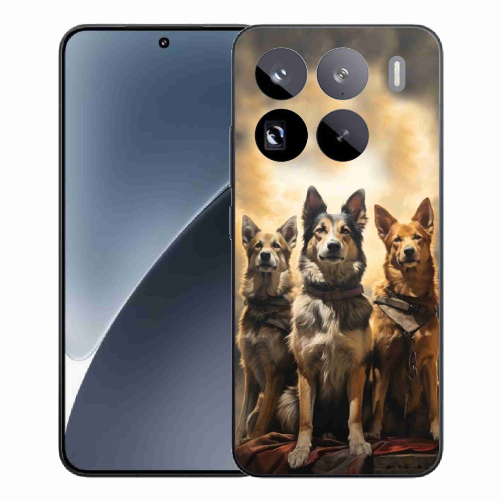 Gelový kryt mmCase na Xiaomi 15 Pro - tři psi