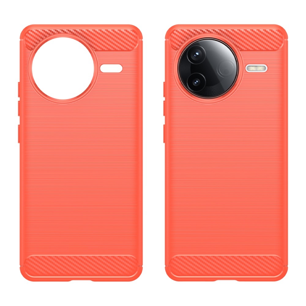 Carbon odolný gelový obal na Xiaomi Poco F7 Pro - červený