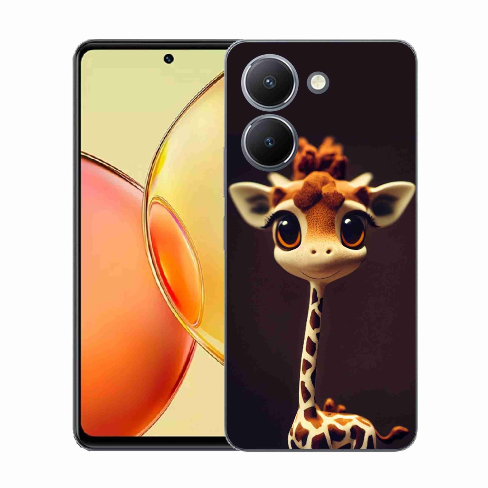 Gelový kryt mmCase na Vivo Y36 - malá žirafa