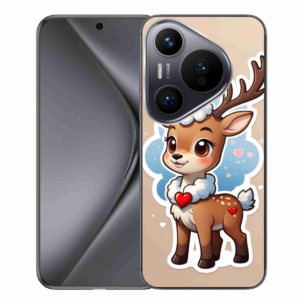 Gelový kryt mmCase na Huawei Pura 70 Pro - kreslený sob