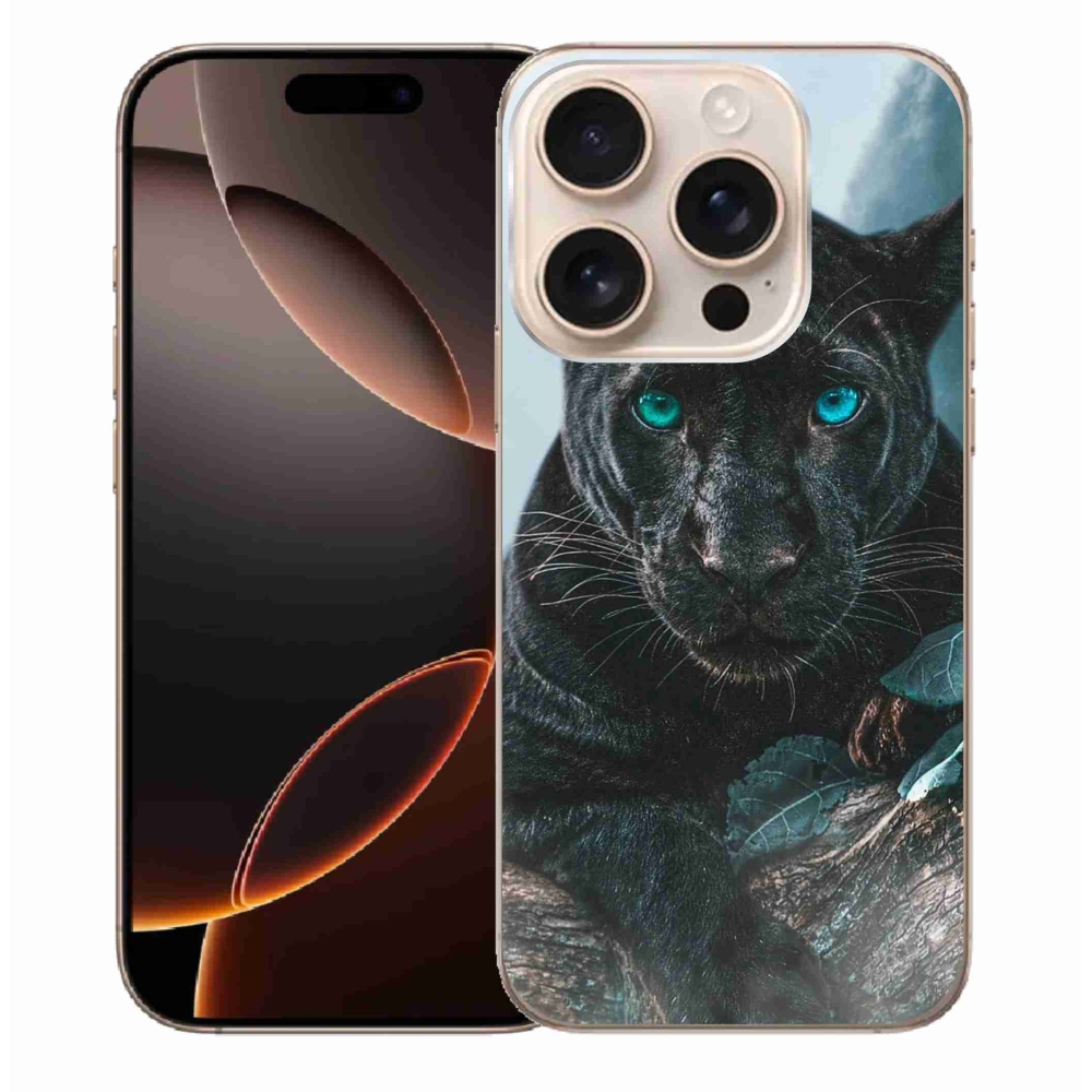 Gelový kryt mmCase na iPhone 16 Pro Max - černý panter
