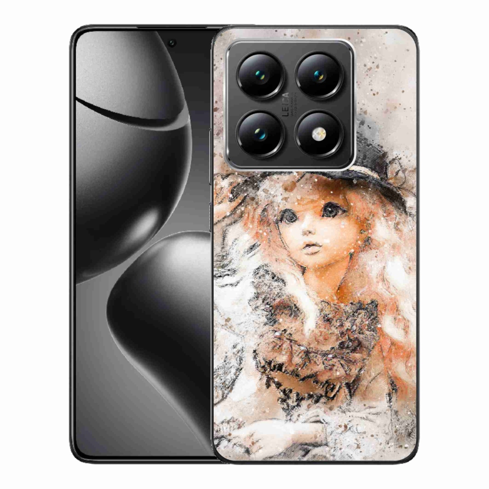 Gelový kryt mmCase na Xiaomi 14T - holčička s kloboukem