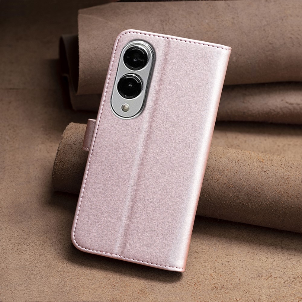 BNF knížkové pouzdro na Samsung Galaxy S25 Edge - růžovozlaté