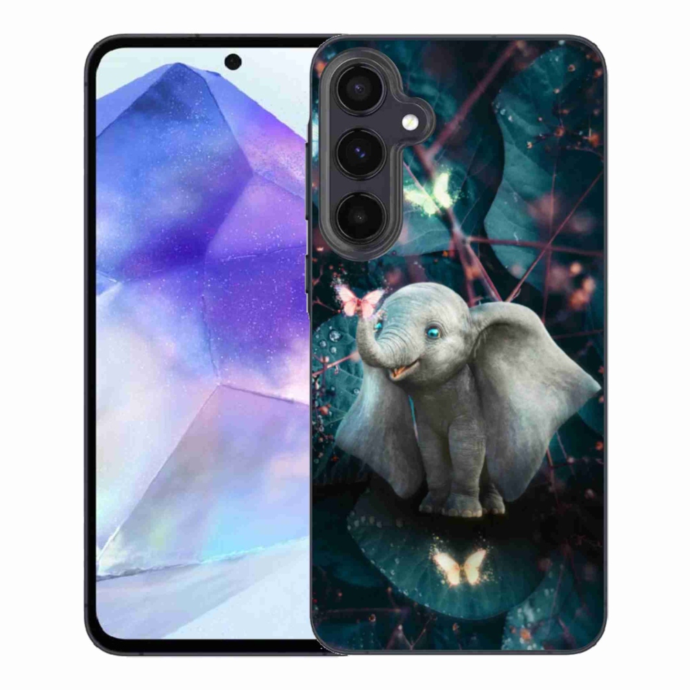 Gelový kryt mmCase na Samsung Galaxy A55 5G - roztomilý slon
