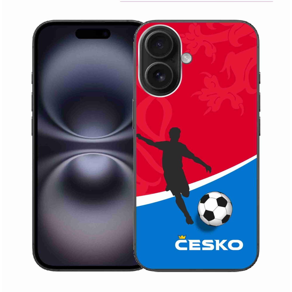 Gelový kryt mmCase na iPhone 16 - fotbal Česko