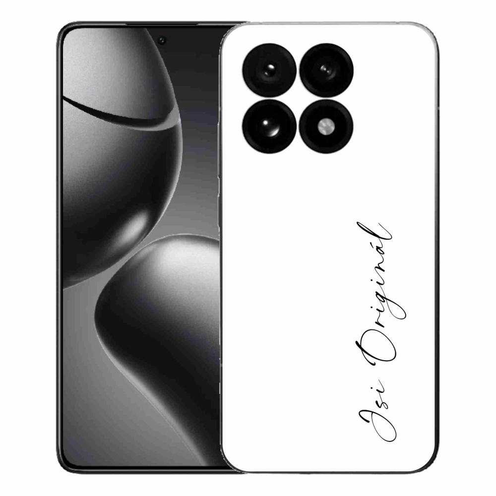 Gelový kryt mmCase na Xiaomi 15T - jsi originál bílé pozadí