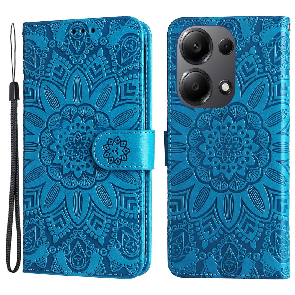 Sunflower knížkové pouzdro na Xiaomi Redmi Note 14S/Note 13 Pro 4G/Poco M6 Pro - modré