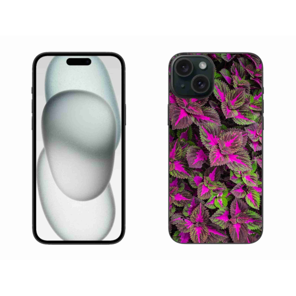Gelový kryt mmCase na iPhone 15 Plus - květiny 10