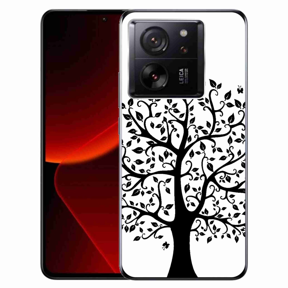 Gelový kryt mmCase na Xiaomi 13T/13T Pro - černobílý strom