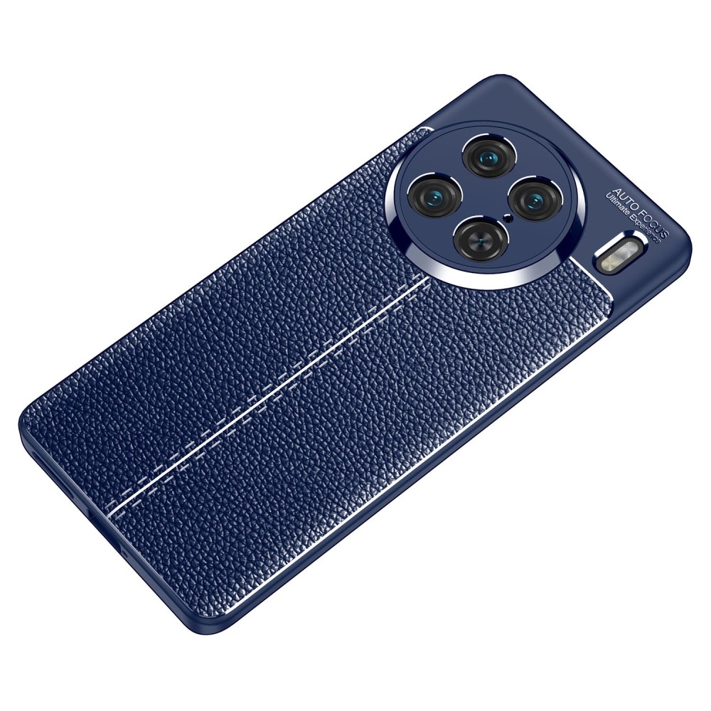 Litchi odolný gelový obal na Vivo X90 Pro - modrý