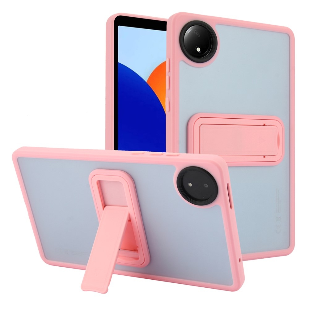 Skiny gelový obal s pevnými zády a výklopným stojánkem na Xiaomi Redmi Pad SE 8.7 - růžový