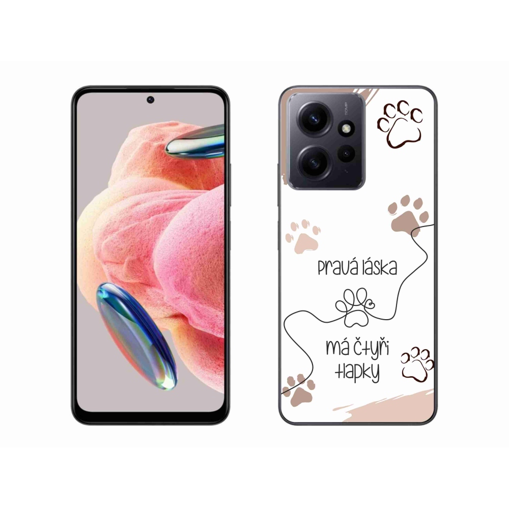Gelový kryt mmCase na Xiaomi Redmi Note 12 4G - psí motiv 1 bílé pozadí