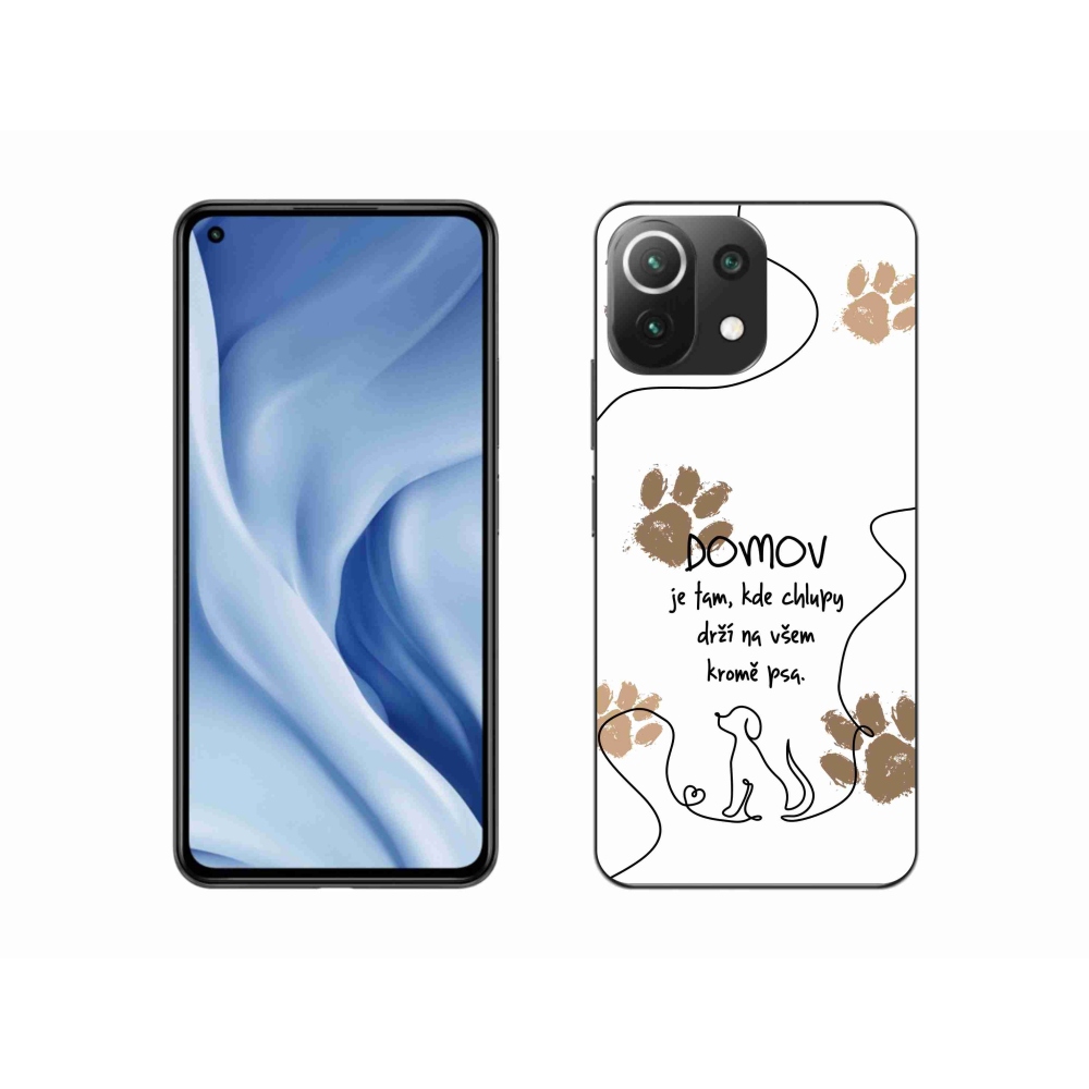Gelový kryt mmCase na Xiaomi 11 Lite 5G NE - psí motiv bílé pozadí