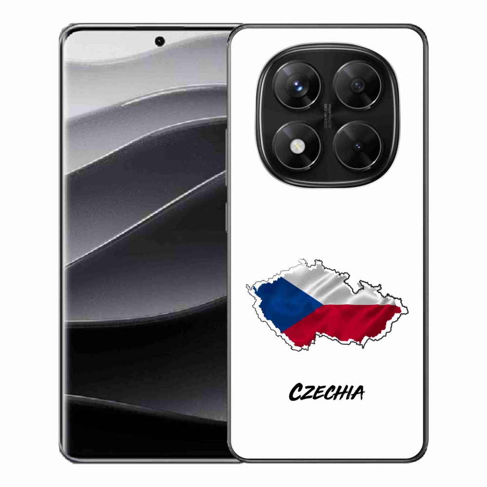 Gelový kryt mmCase na Xiaomi Redmi Note 14 Pro 5G/Poco X7 5G - Czechia bílé pozadí