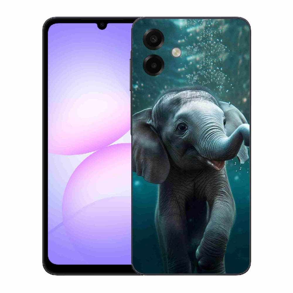 Gelový kryt mmCase na Samsung Galaxy A07 4G - slůně pod vodou