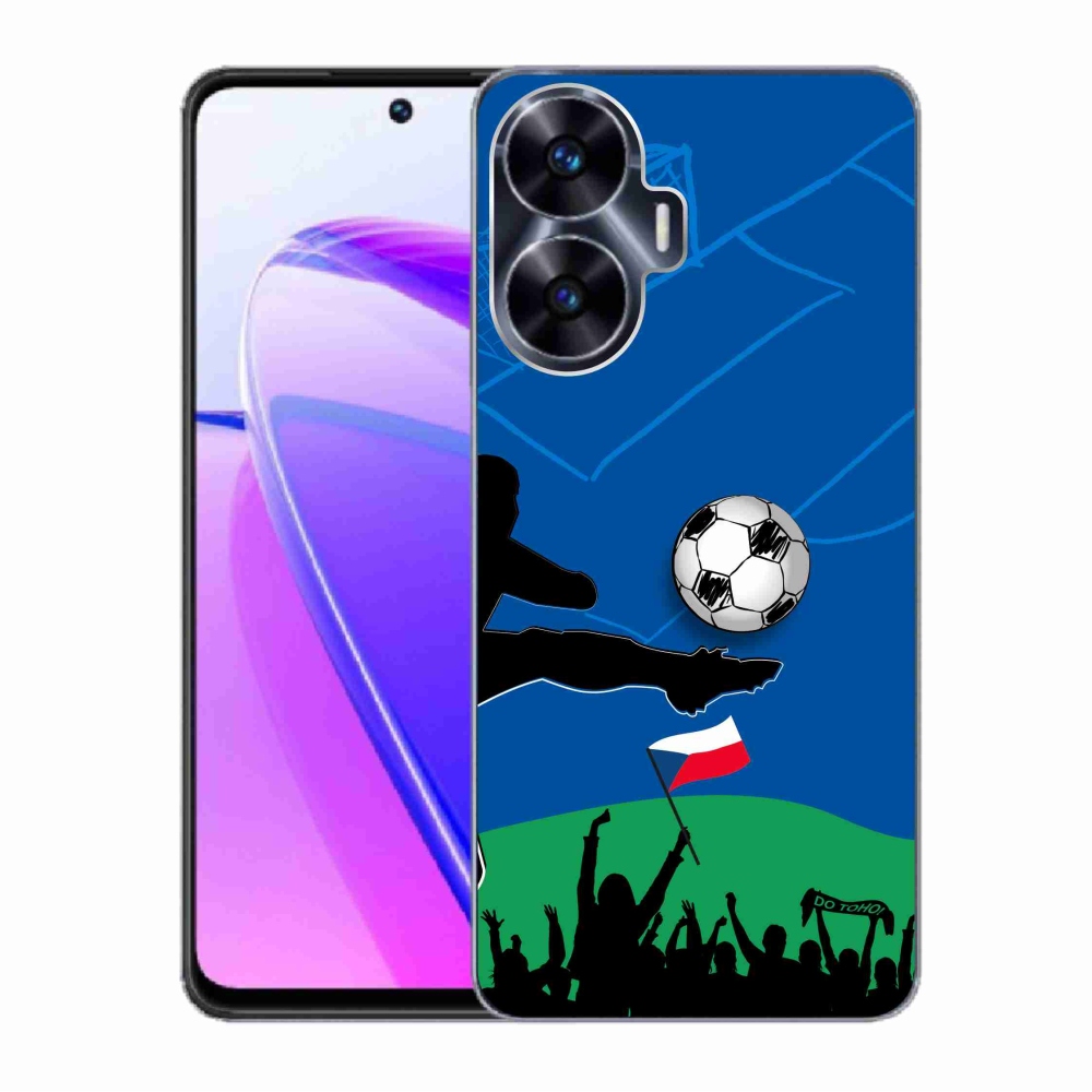 Gelový kryt mmCase na Realme C55 - fanoušci fotbalu