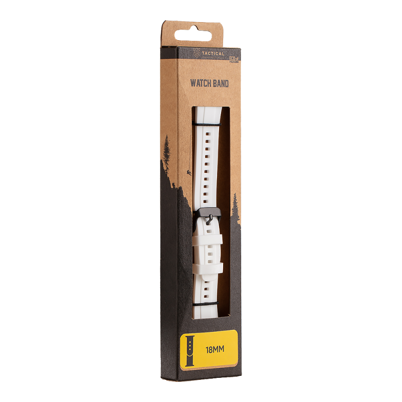 Tactical Quick Release Silikonový Řemínek 18mm White