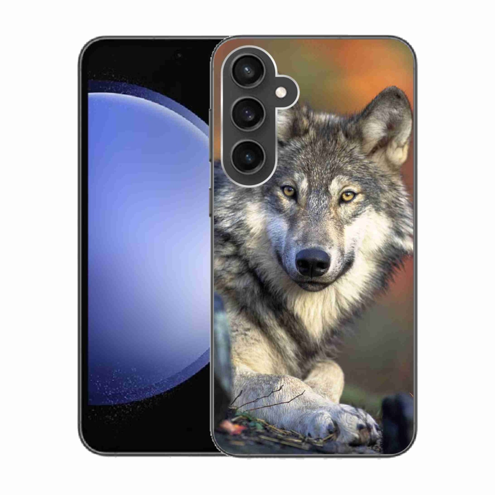 Gelový obal mmCase na Samsung Galaxy S23 FE - vlk