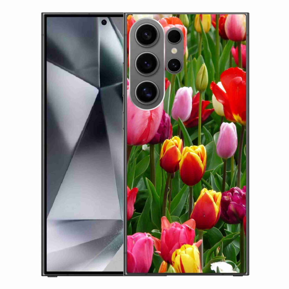 Gelový kryt mmCase na Samsung Galaxy S24 Ultra - tulipány