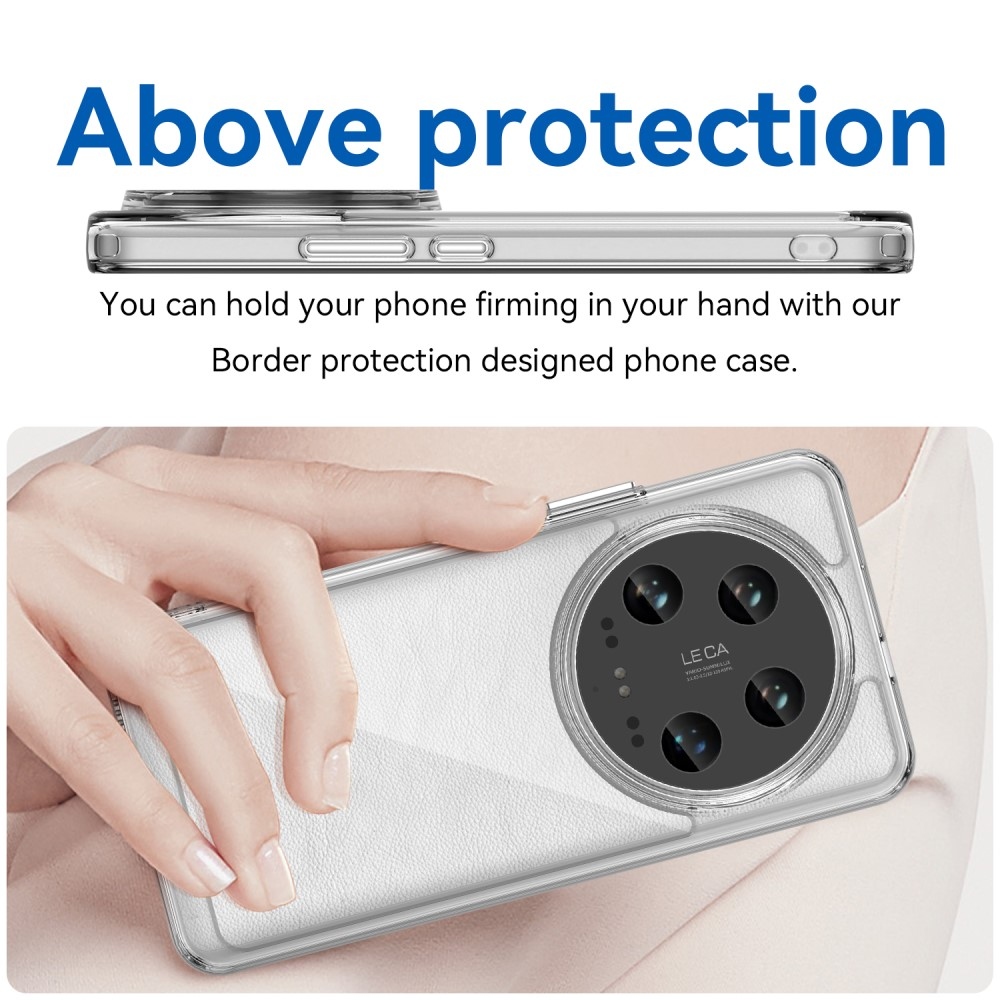 Gelový obal s pevnými zády na Xiaomi 14 Ultra - průhledný
