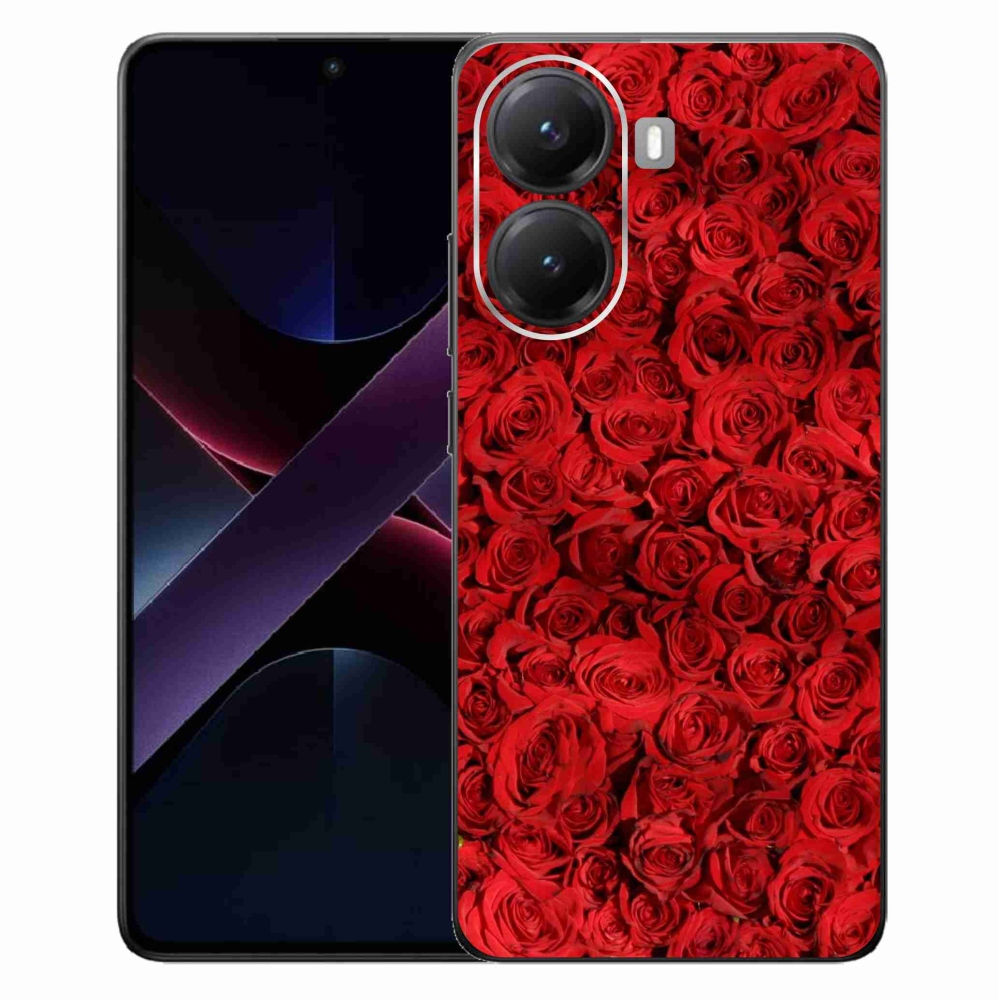 Gelový kryt mmCase na Xiaomi Poco X7 Pro 5G - růže