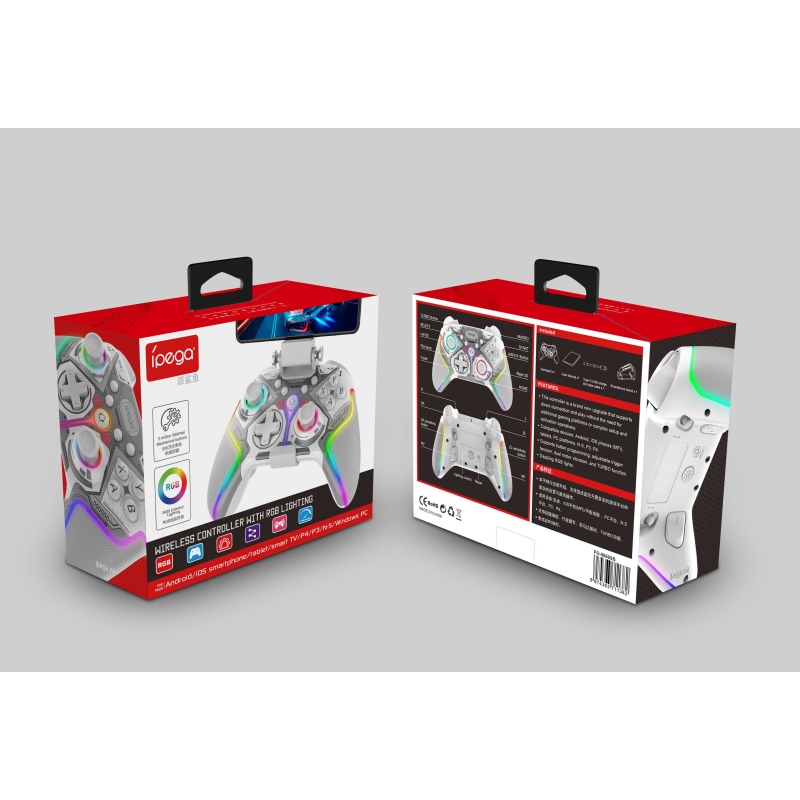 iPega 9666BH Bluetooth RGB Gamepad pro Android/iOS/PS3/PS4/PC/N-Switch White