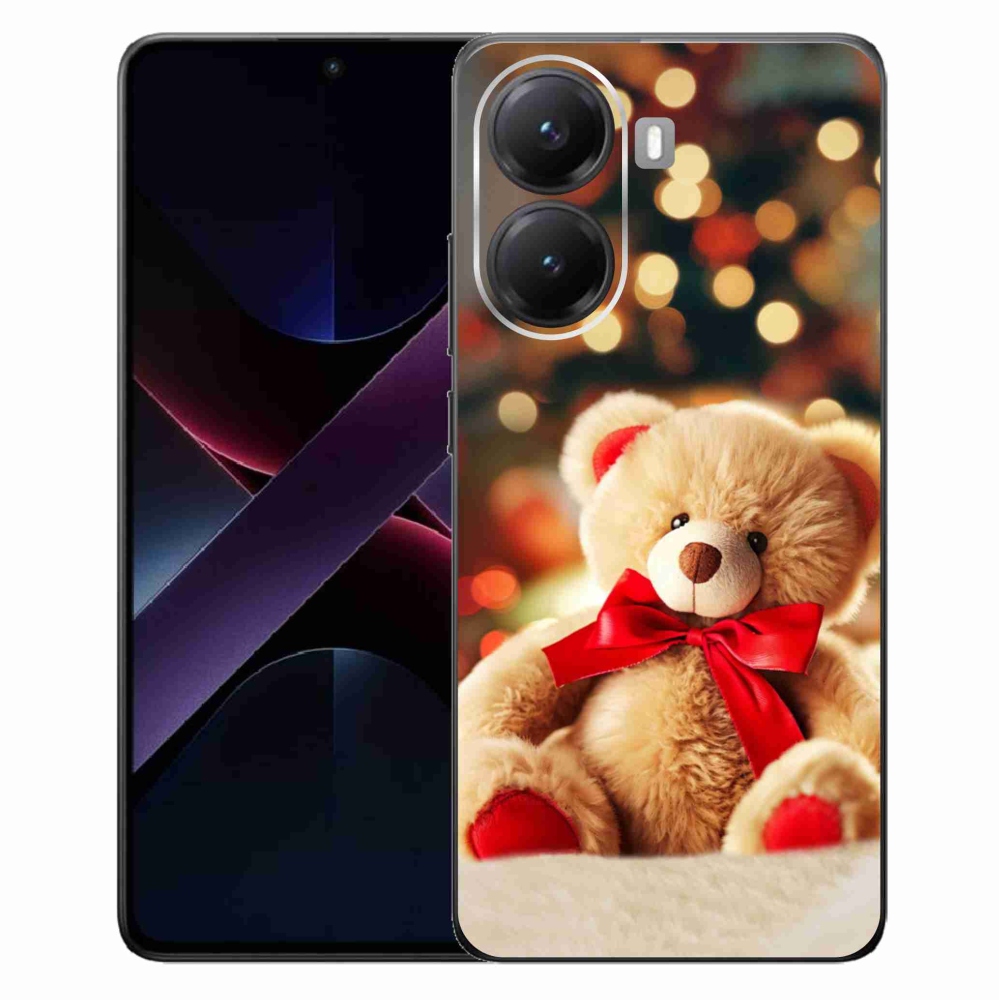 Gelový kryt mmCase na Xiaomi Poco X7 Pro 5G - plyšový medvídek