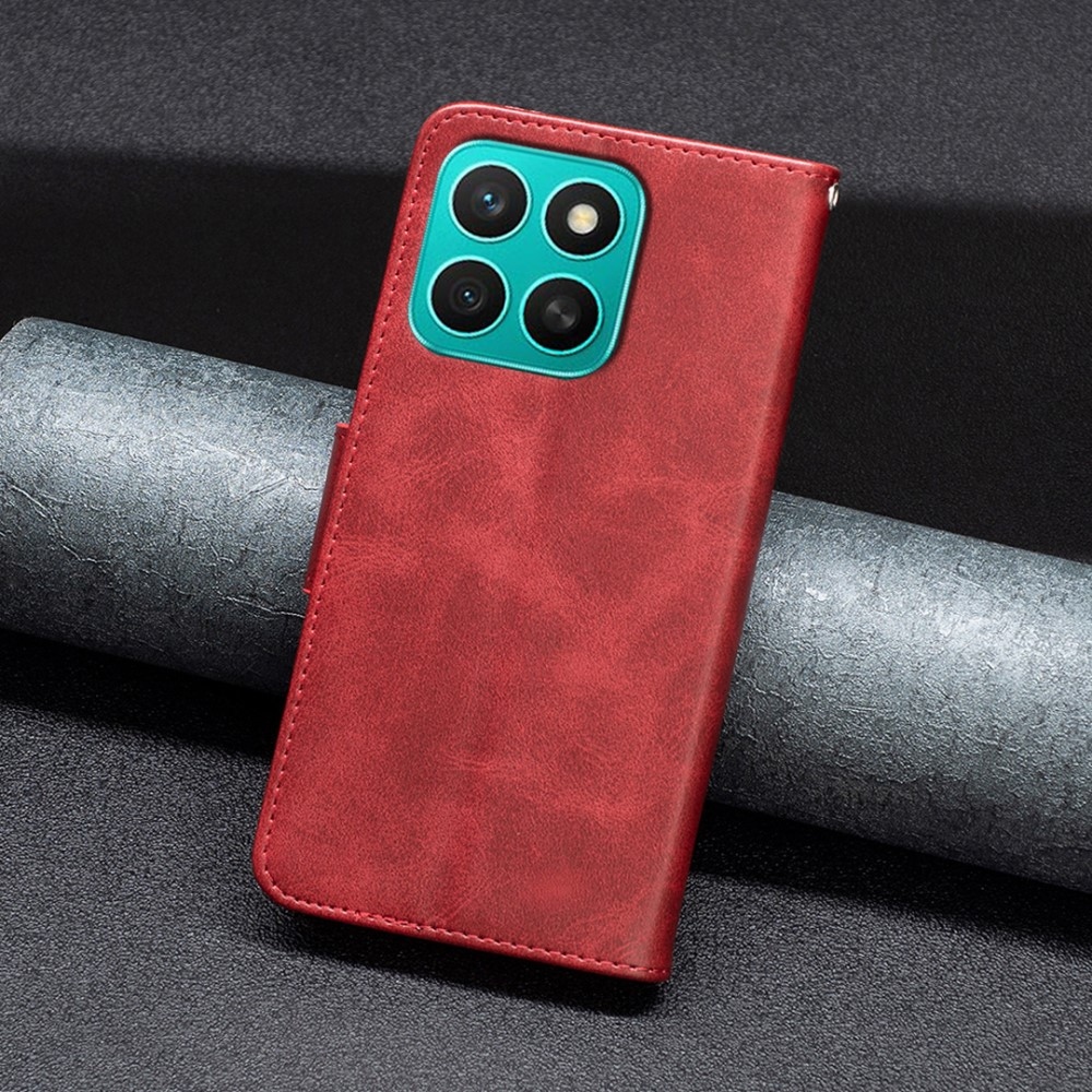 Case knížkové pouzdro na Honor X8c - červené