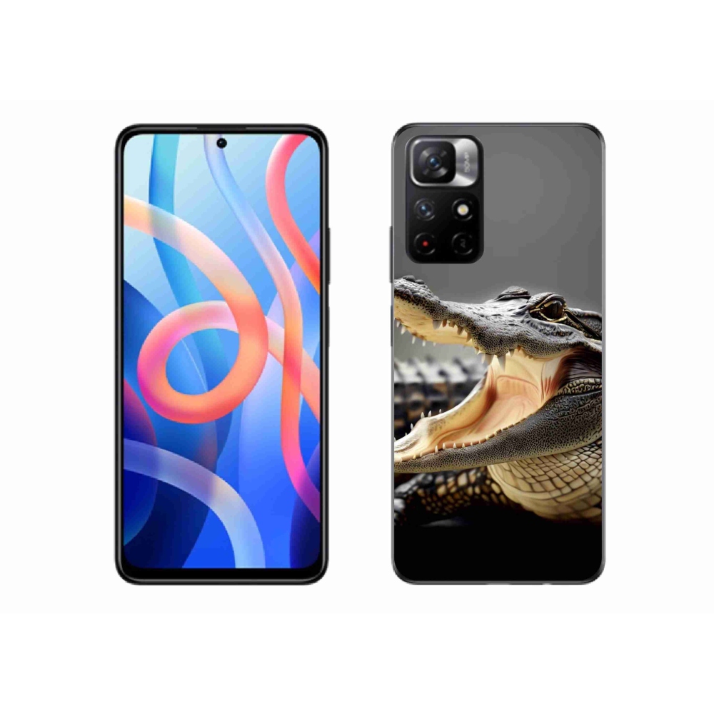 Gelový kryt mmCase na Xiaomi Redmi Note 11S 5G - krokodýl