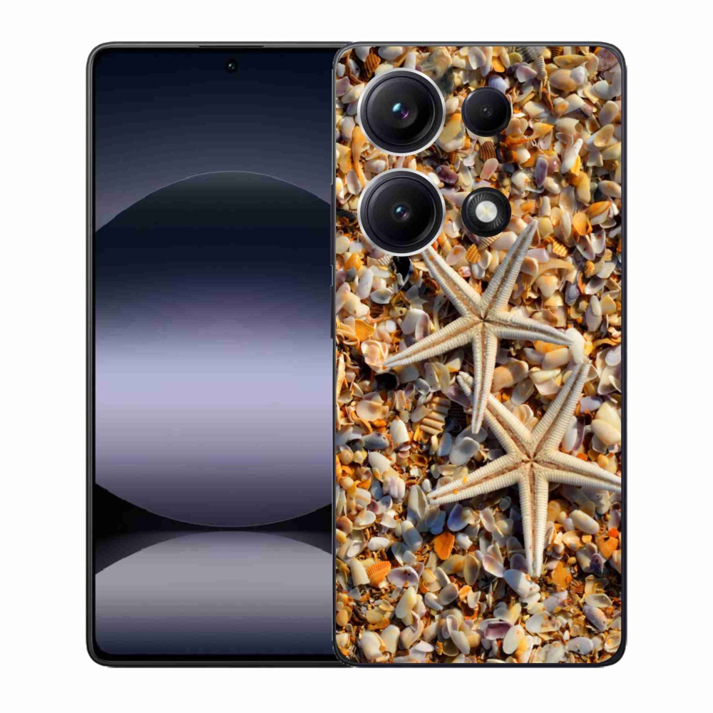 Gelový kryt mmCase na Xiaomi Redmi Note 14S - mořské hvězdice