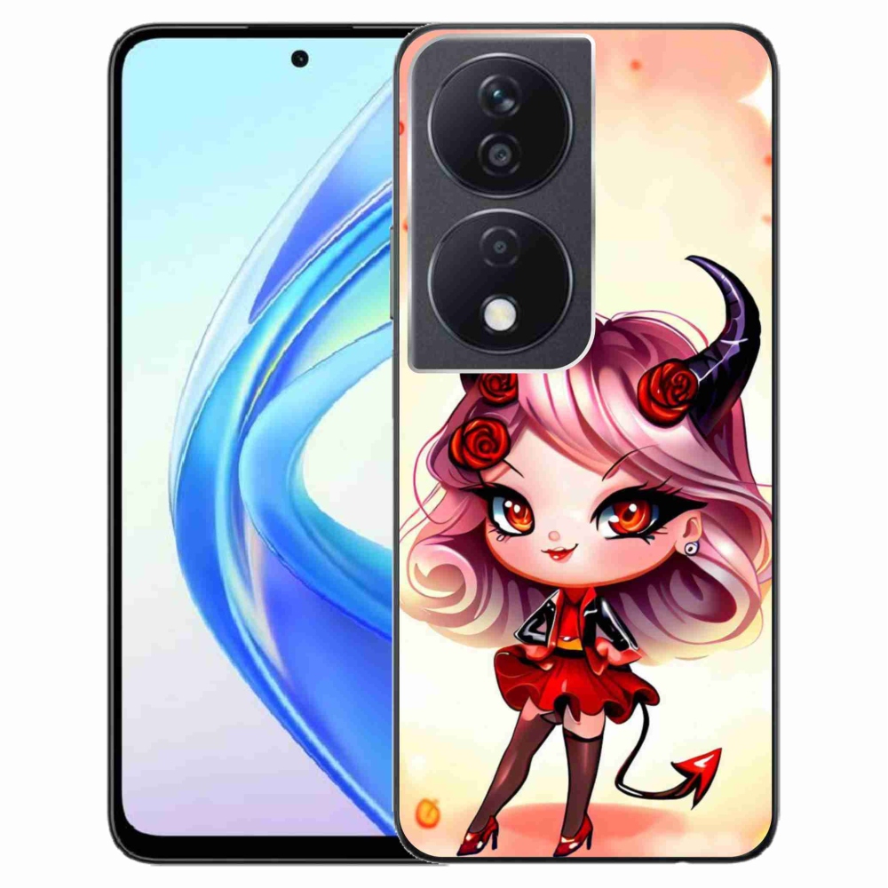 Gelový kryt mmCase na Honor X7b/Honor 90 Smart - kreslená čertice