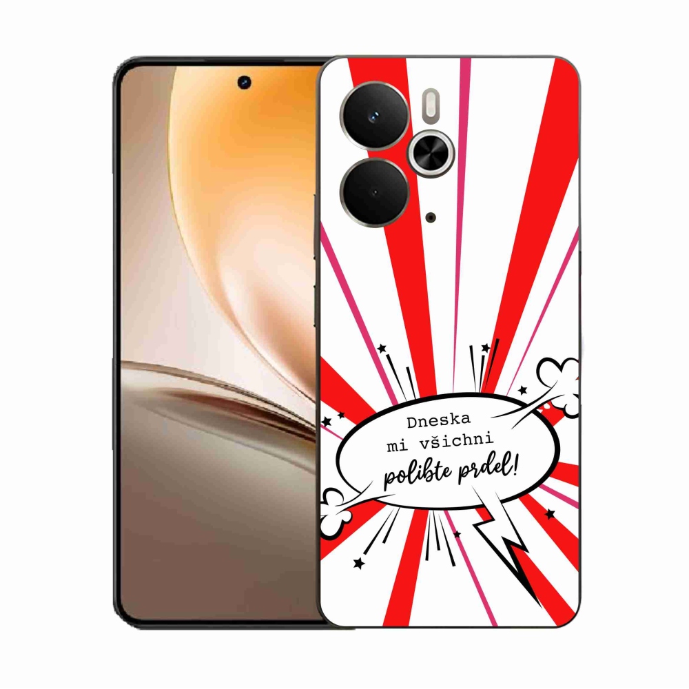 Gelový kryt mmCase na Realme 14 5G - vtipný text 15 bílé pozadí