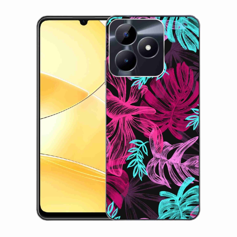 Gelový kryt mmCase na Realme C51/C53 - květiny 1