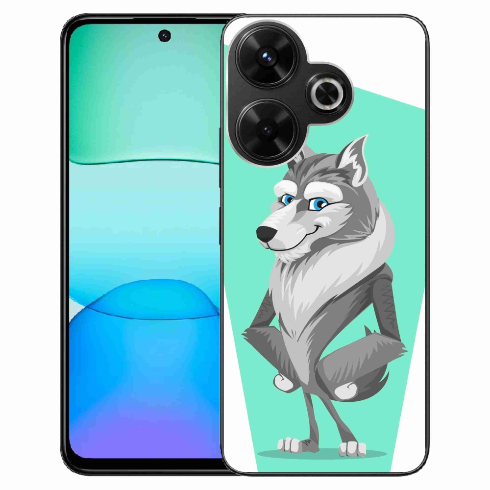 Gelový kryt mmCase na Xiaomi Redmi 13 4G/Poco M6 4G - kreslený vlk