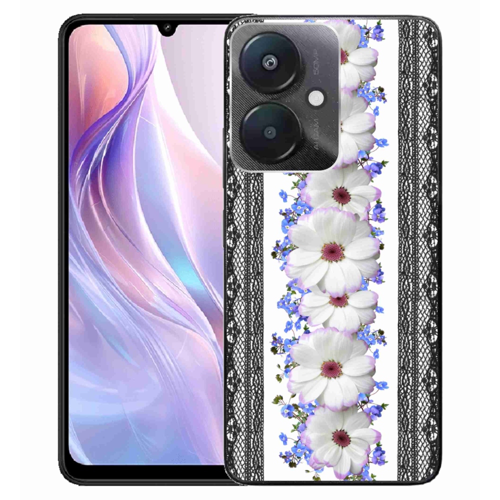 Gelový kryt mmCase na Xiaomi Redmi 13C 5G - květiny 8