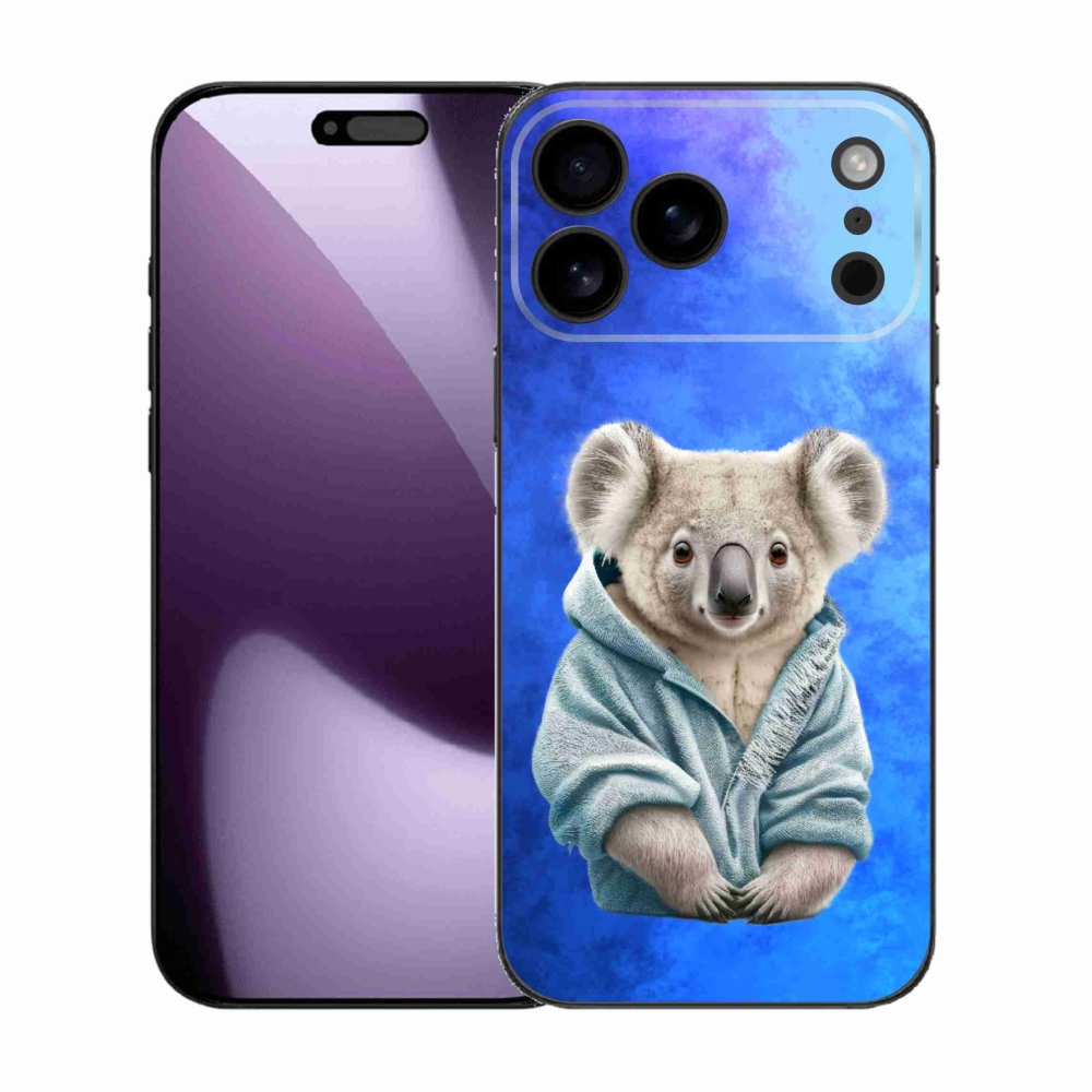 Gelový kryt mmCase na iPhone 17 Pro Max - koala ve svetru