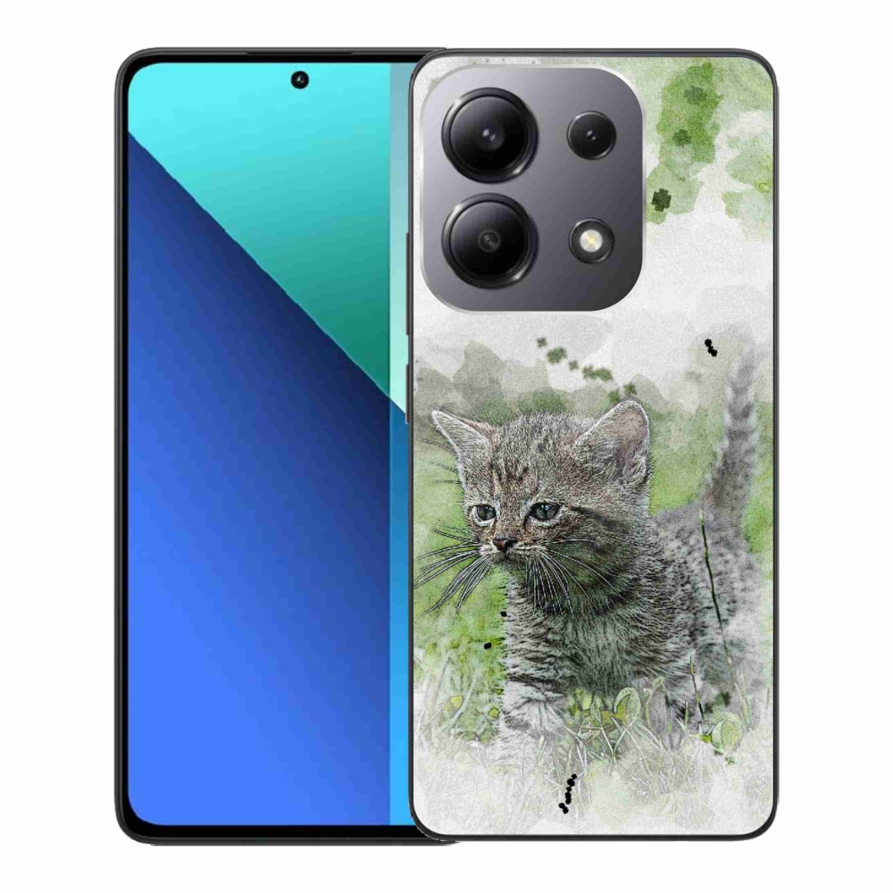 Gelový kryt mmCase na Xiaomi Redmi Note 13 - roztomilé kotě 1