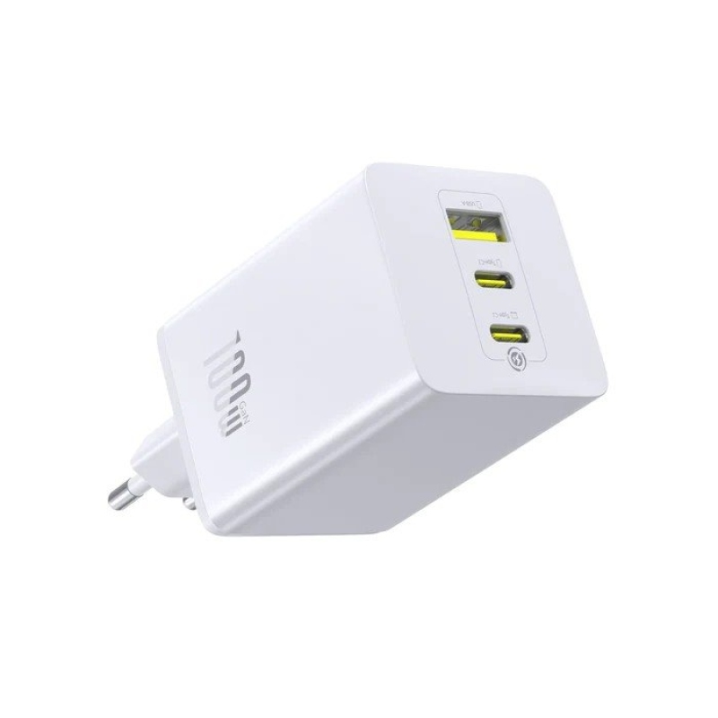 Baseus EnerFill FE11 Fast Nabíječka USB-A + USB-C + USB-C 100W Moon White