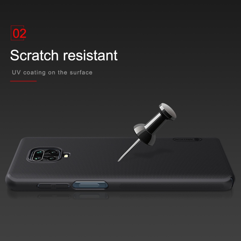 Nillkin Super Frosted Zadní Kryt pro Xiaomi Redmi Note 9 Pro/9S/9 Pro Max Black