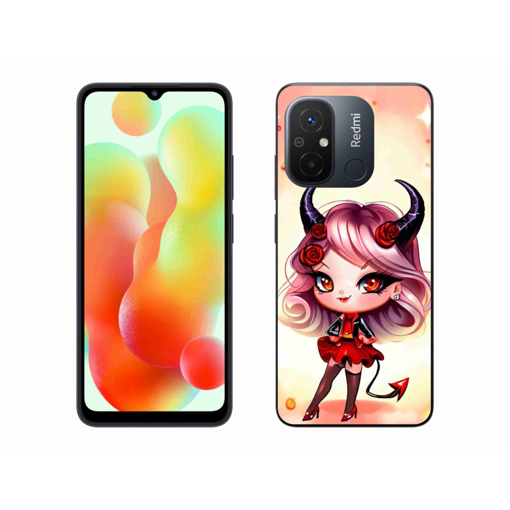 Gelový kryt mmCase na Xiaomi Redmi 12C - kreslená čertice