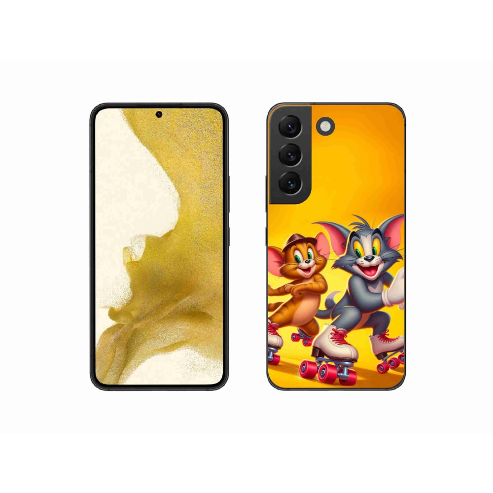 Gelový kryt mmCase na Samsung Galaxy S22 5G - tom a jerry