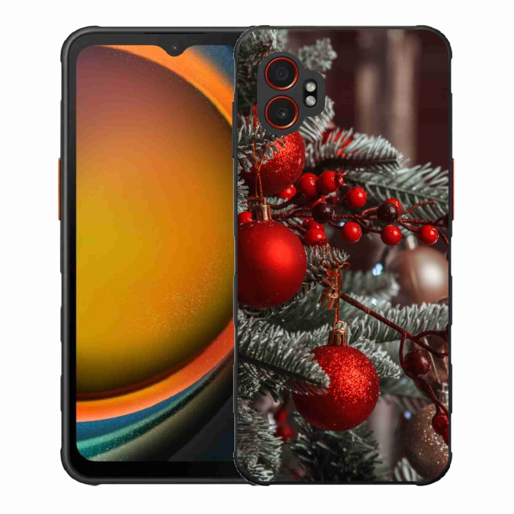 Gelový kryt mmCase na Samsung Galaxy Xcover 7 Pro - vánoční ozdoby 2