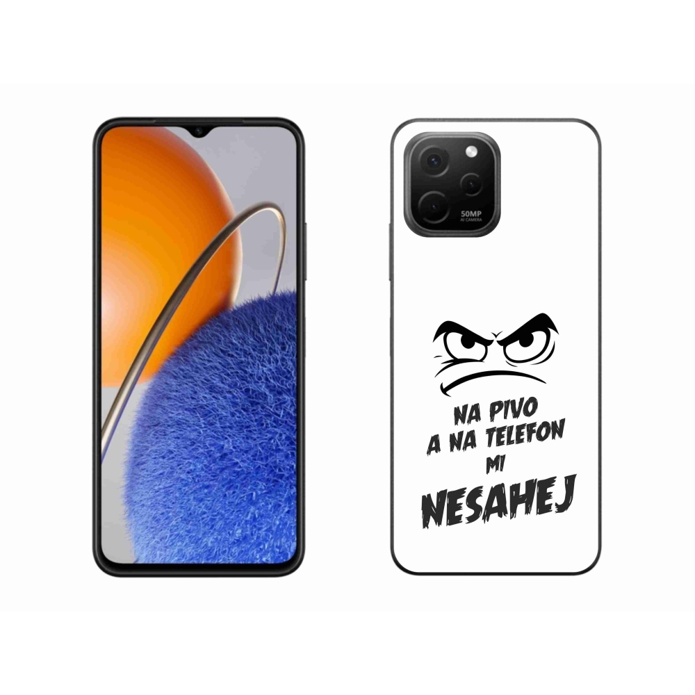 Gelový kryt mmCase na Huawei Nova Y61 - pivní motiv 2 bílé pozadí