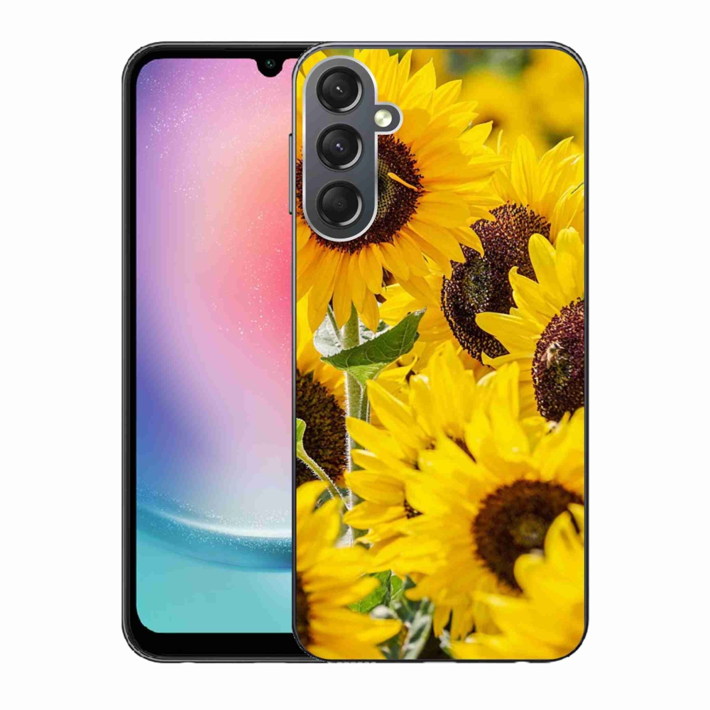 Gelový kryt mmCase na Samsung Galaxy A24 - slunečnice